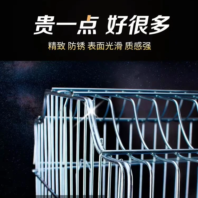 加粗电镀大型鸟笼适合八哥画眉玄凤鹩哥鹦鹉家用便携结实超大鸟笼