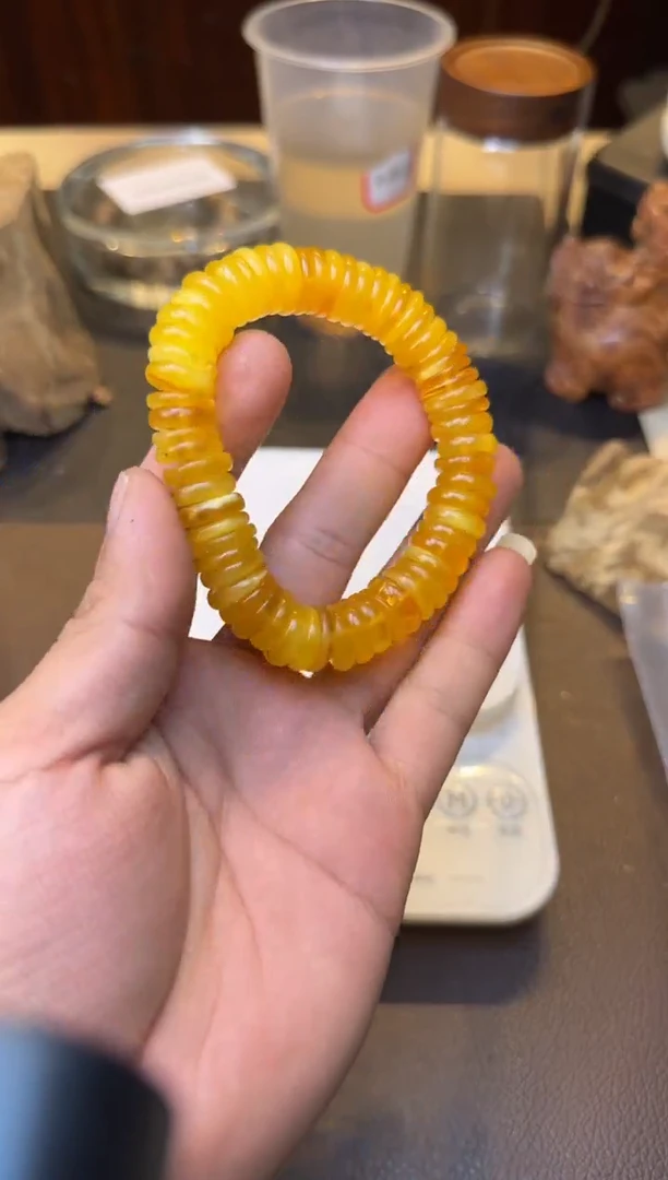 手链蜜蜡未镶嵌蜜蜡药片单圈随行多样性发其一