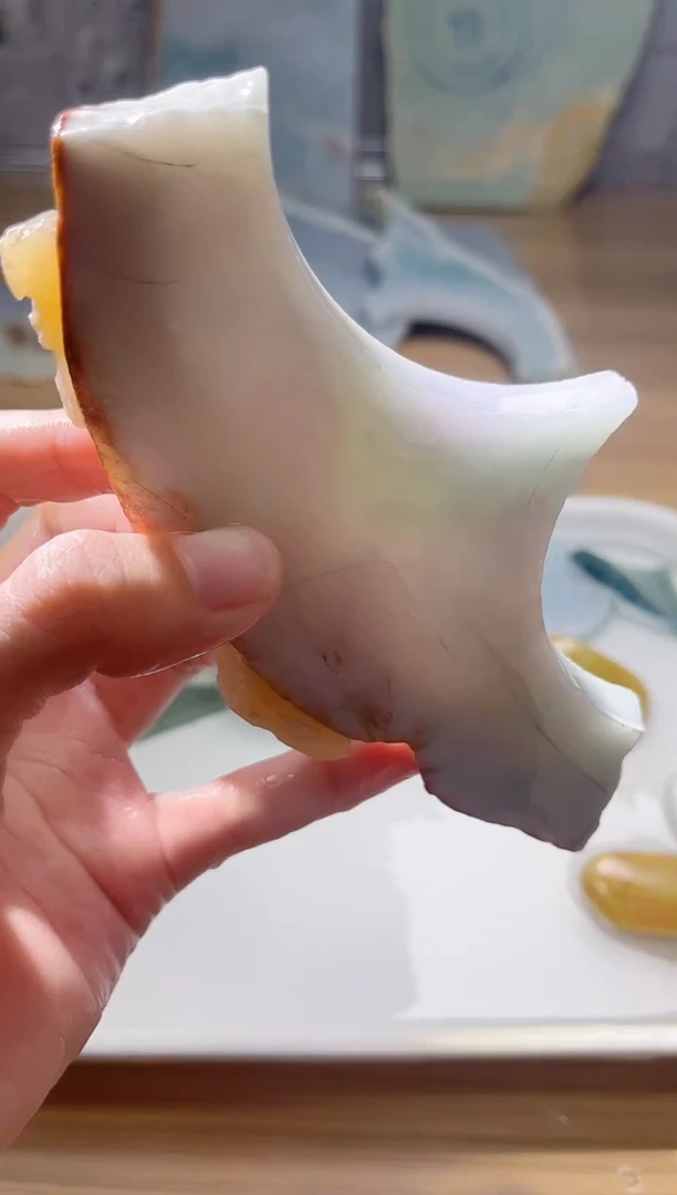 裸石翡翠天然翡翠A货古 陈 094