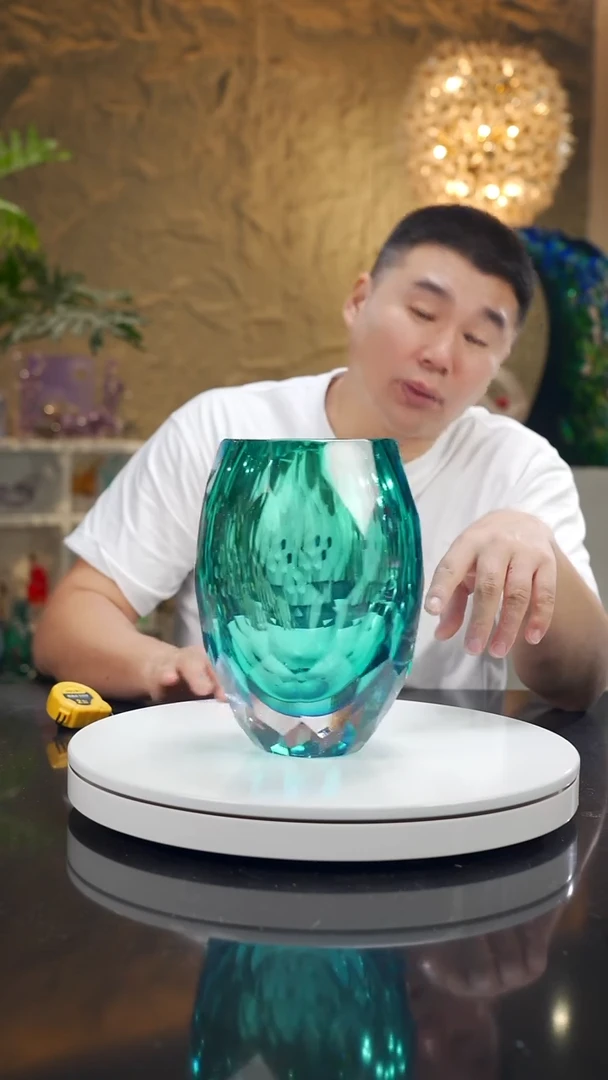 摆件福利蓝色切面花瓶56号
