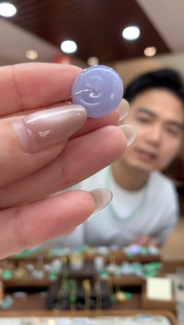 吊坠(不含链)未镶嵌翡翠平安扣