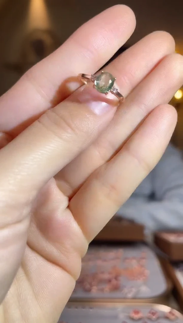 银S925镶嵌手饰碧玺手饰