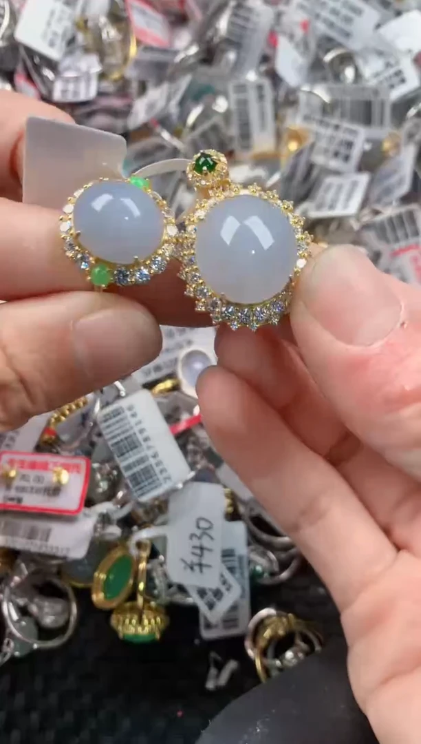 银S925镶嵌戒指翡翠4444----3