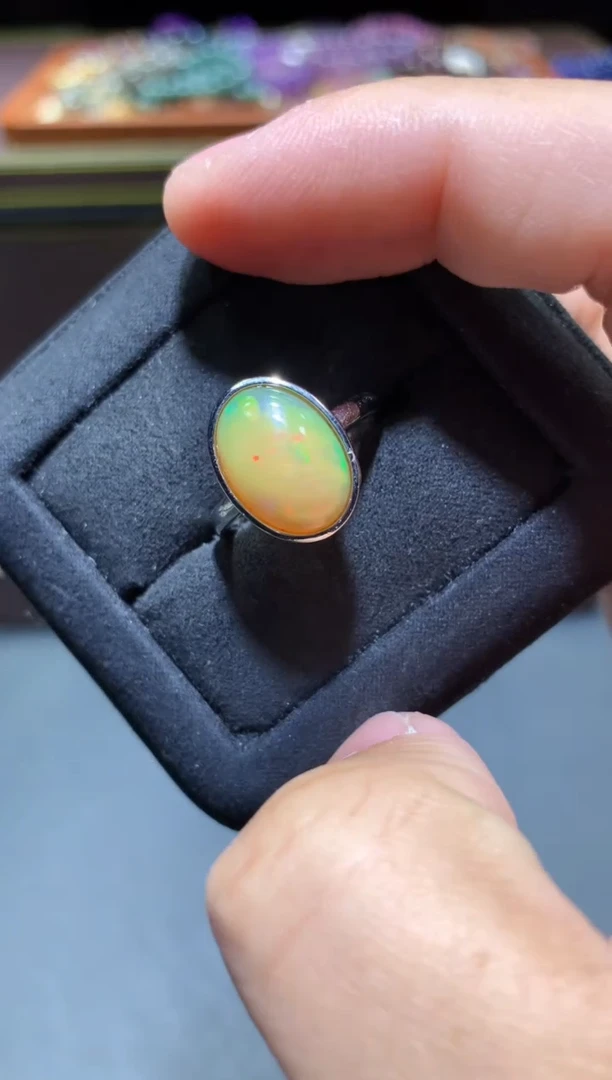 【闪购商品】欧泊戒指未镶嵌P06【所见即所得】