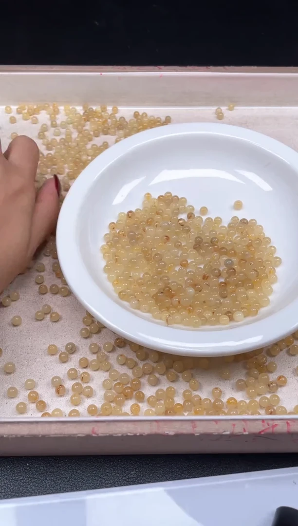 【闪购商品】水晶颈饰未镶嵌嵌w1557金发晶4mm*50颗