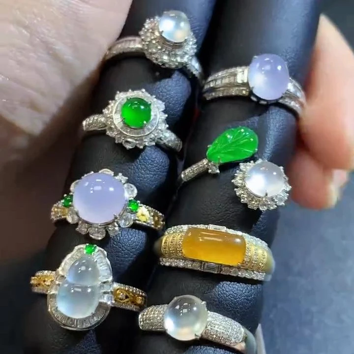 玥集珠宝 18K金 戒指合集链接 多样性发货一件