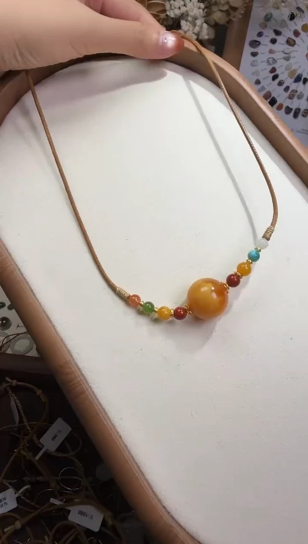 水晶摆件未镶嵌项链
