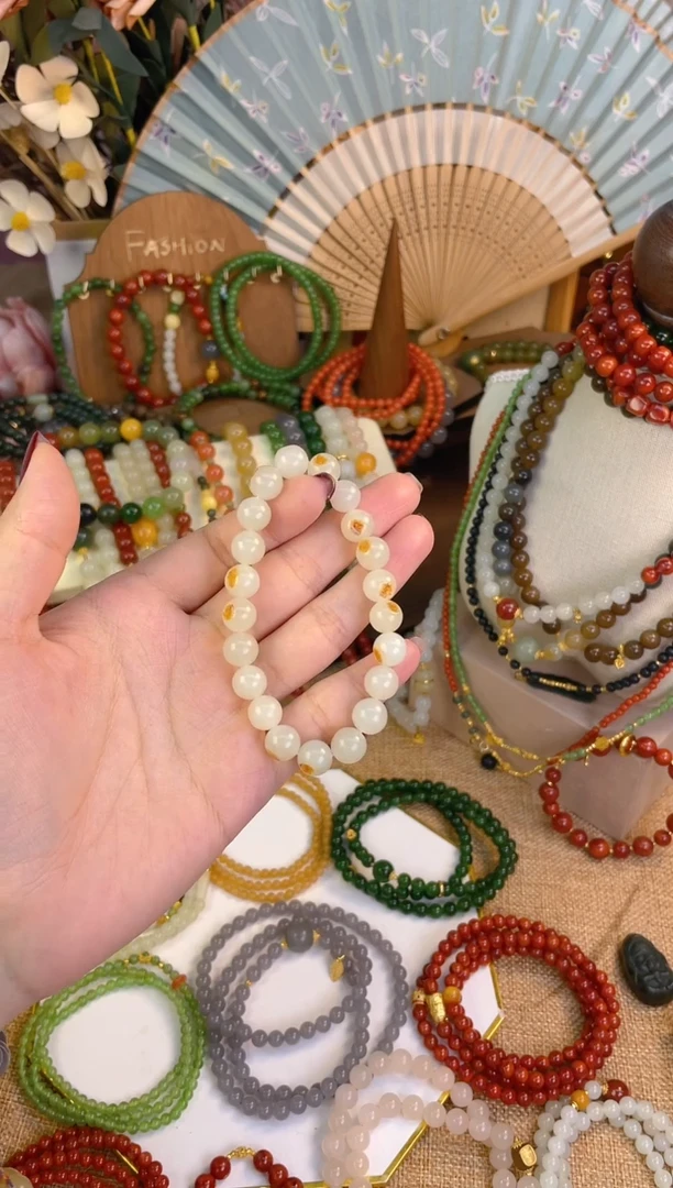 【闪购商品】和田玉手串未镶嵌白玉