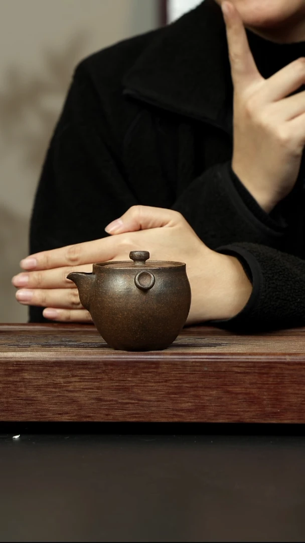 茶壶紫砂百年岩中泥 三圆宝瓶