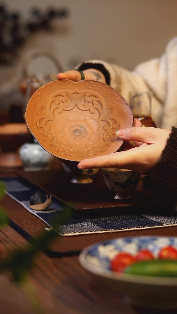 【闪购商品】茶间小欢喜 老岩泥点心盘