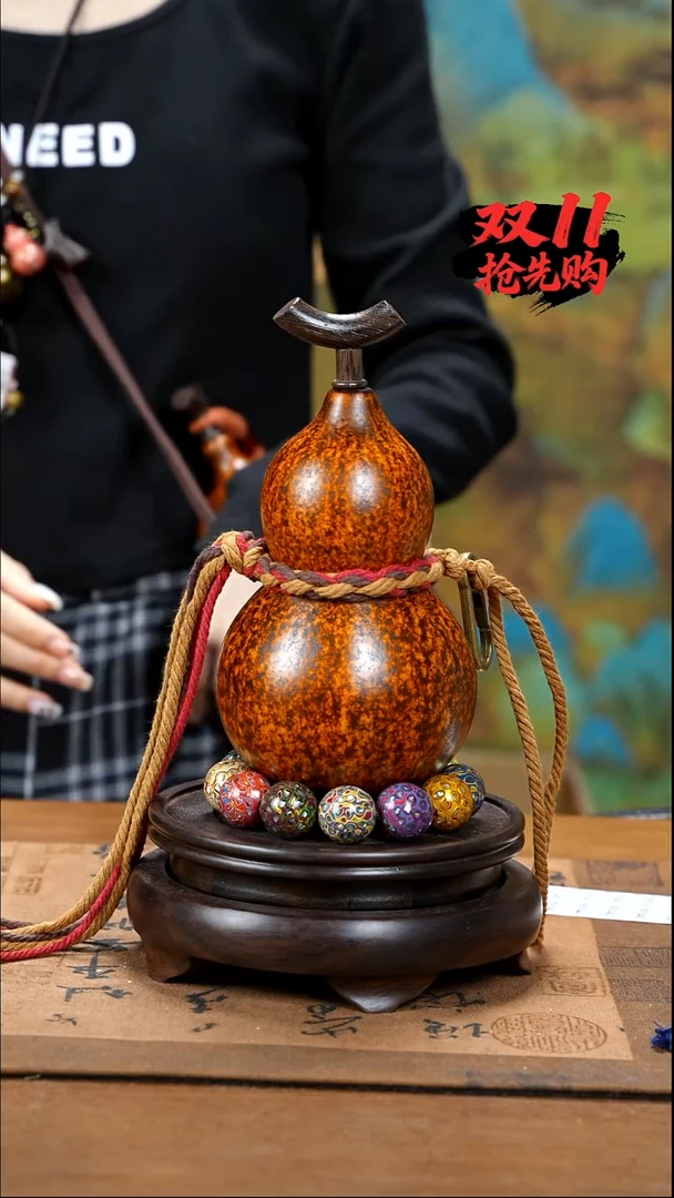 XV013大漆酒葫芦不包手串