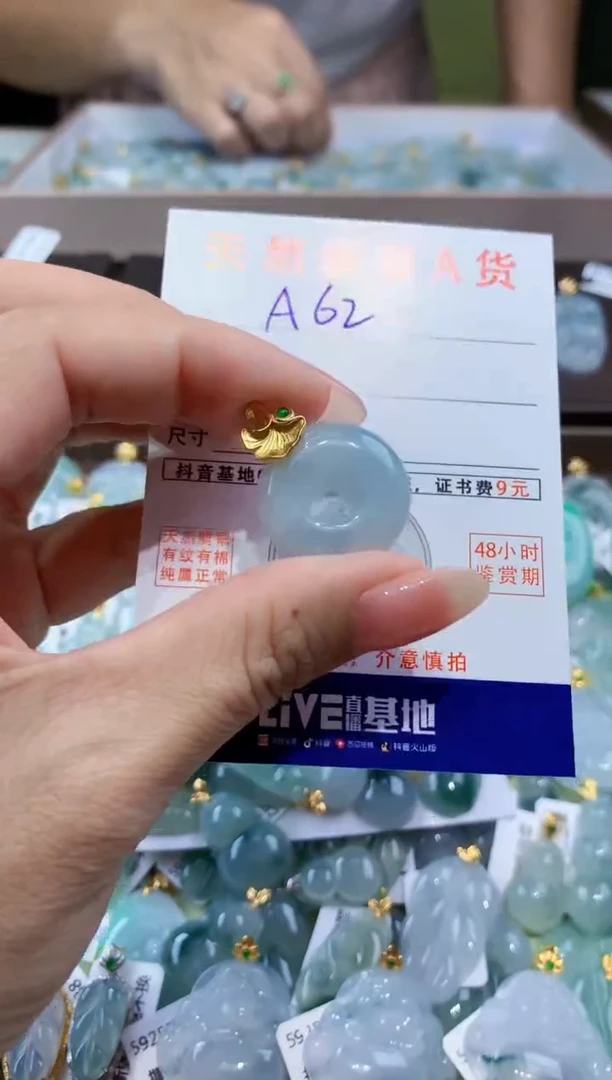 颈饰未镶嵌翡翠天然翡翠A货挂件