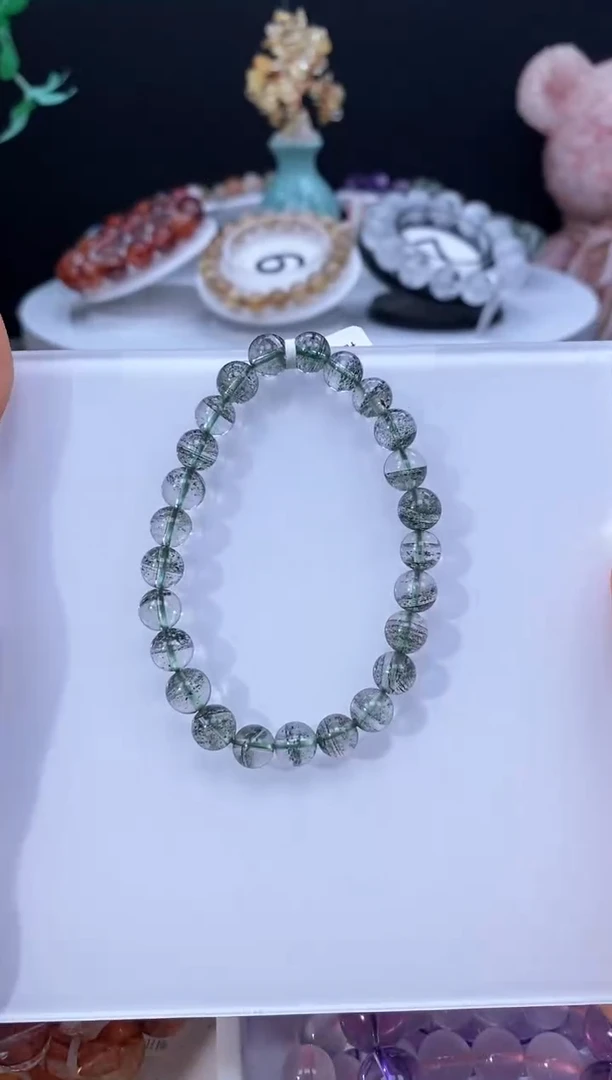 水晶手串未镶嵌绿幽灵