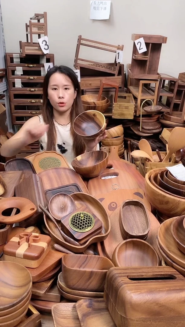 南美胡桃木碗16*7cm  A