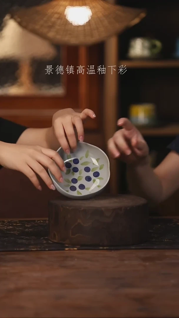 陶瓷景德镇高温釉下手绘陶瓷190