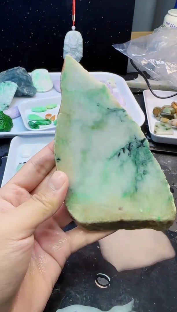 颈饰未镶嵌翡翠031天然A货翡翠