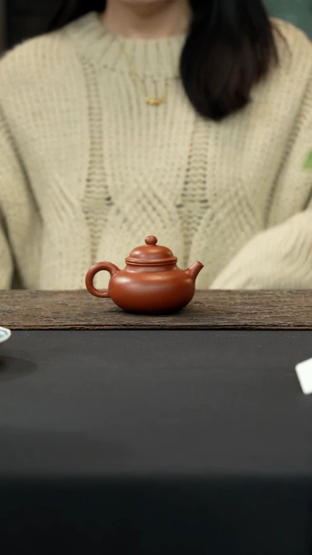 【闪购商品】紫砂茶壶红降坡容天壶150cc 内推