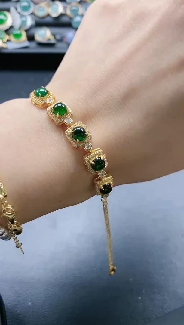 【闪购商品】翡翠戒指银S925镶嵌54151