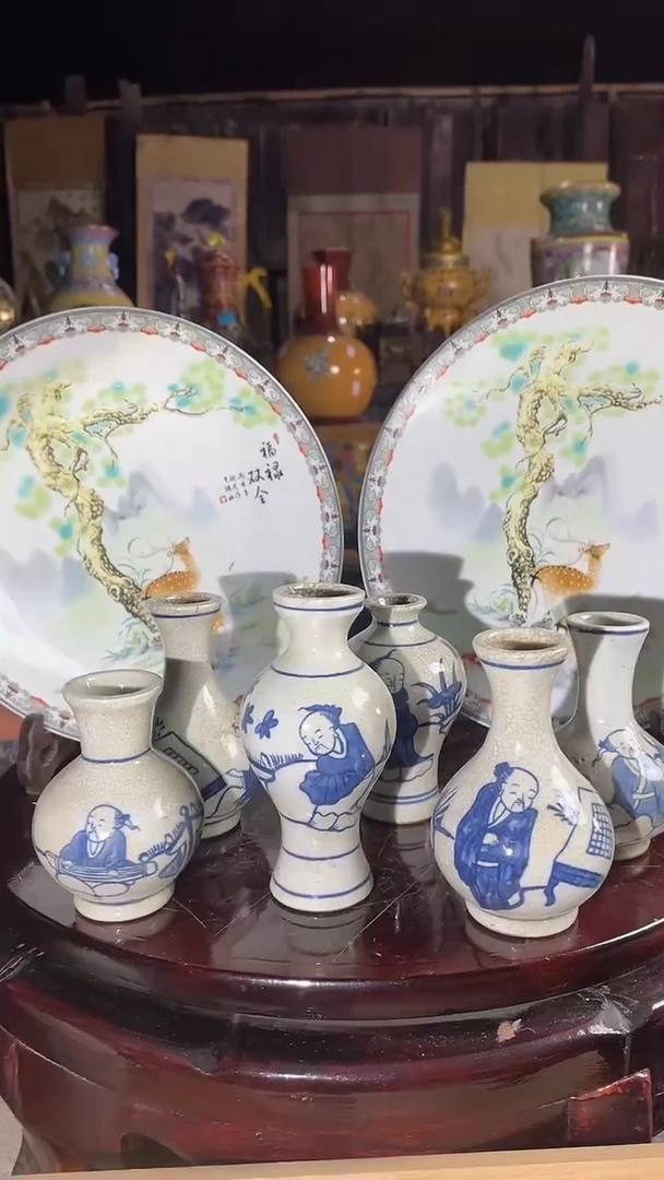 摆件景德镇 陶瓷瓷器摆件随机发1