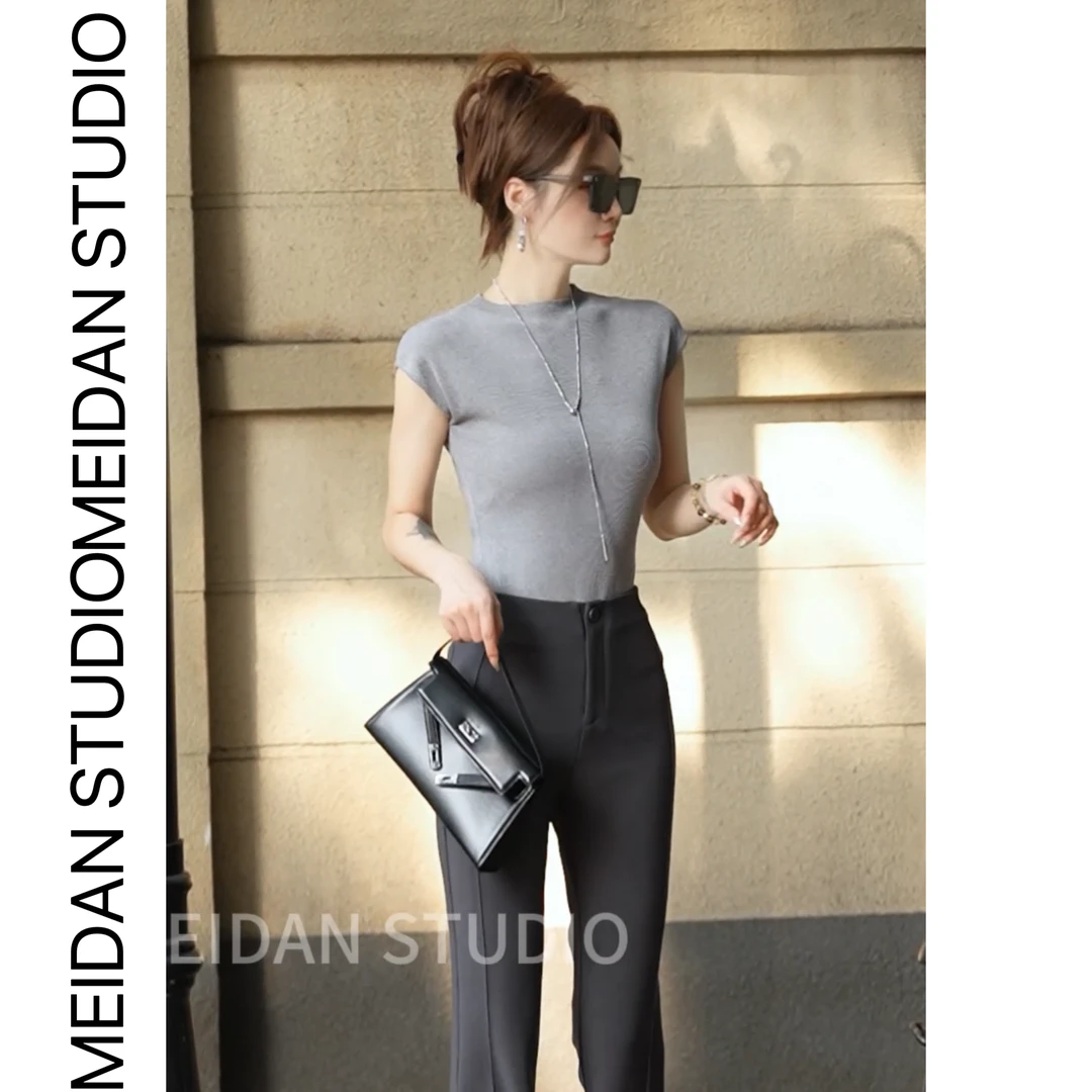 【夏日倾情】修身显瘦排口镂空开叉打底