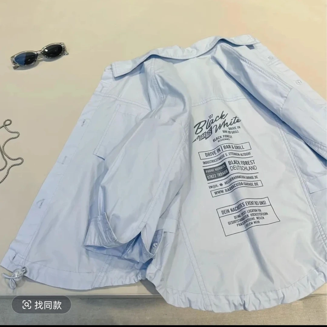 男童2025夏季新款韩版衬衫防晒衣百搭外套中大儿童装休闲男女衬衣