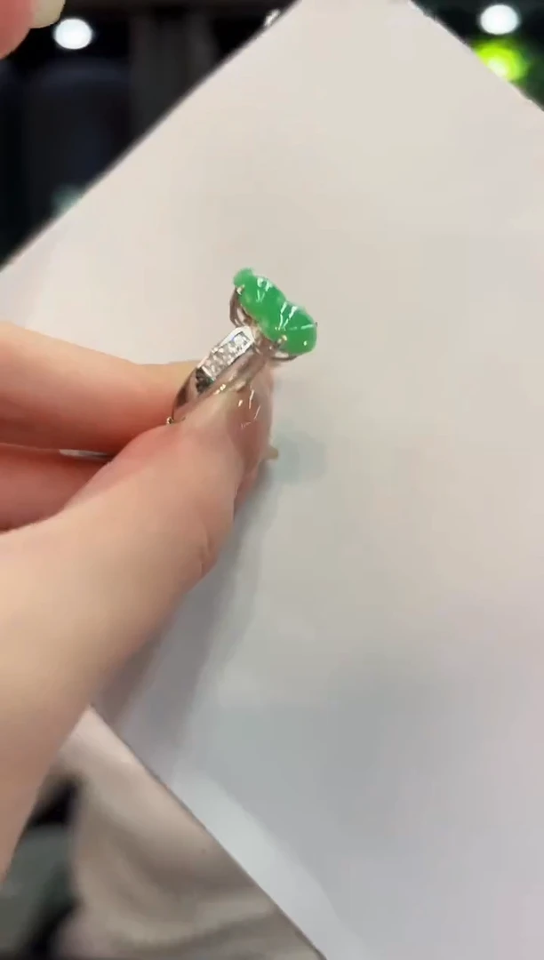 未镶嵌戒指翡翠 缅料A货/支持复检/一件