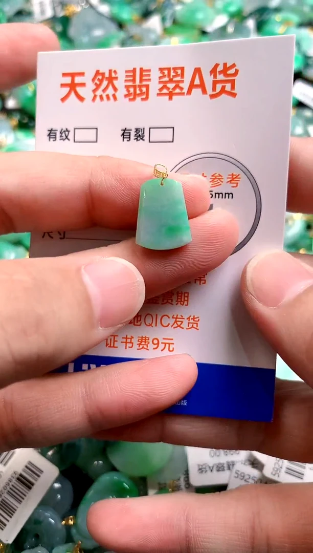 颈饰18K金镶嵌翡翠13006226