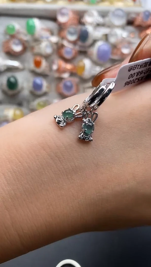 银S925镶嵌戒指翡翠3333333+1