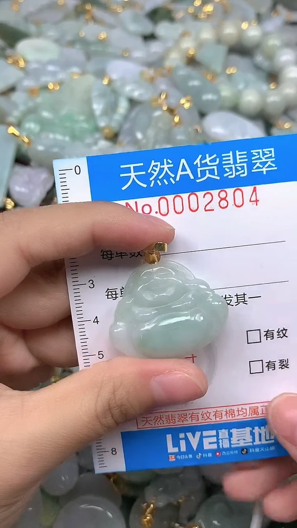 颈饰未镶嵌翡翠净货挂件-2804