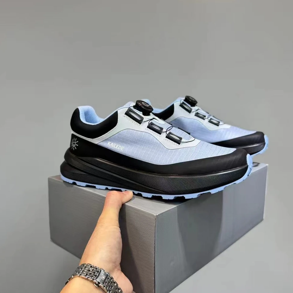 男鞋春季爆款潮牌户外徒步鞋男士轻便防滑缓震登山运动鞋透气休闲