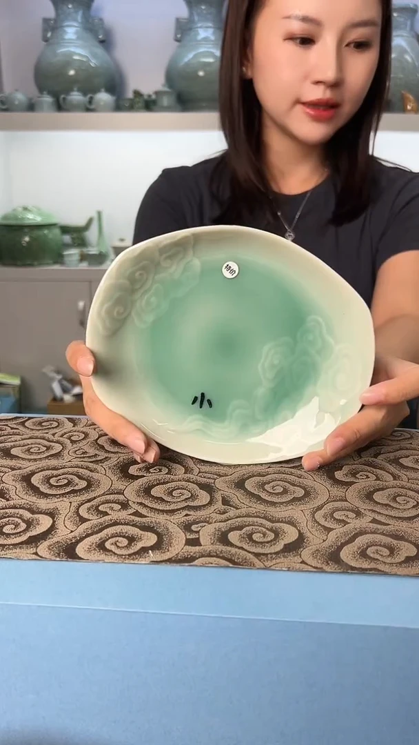 龙泉云间青瓷小米茶器