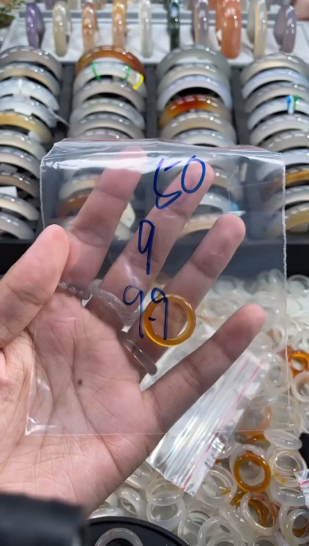 玛瑙/玉髓戒指未镶嵌50