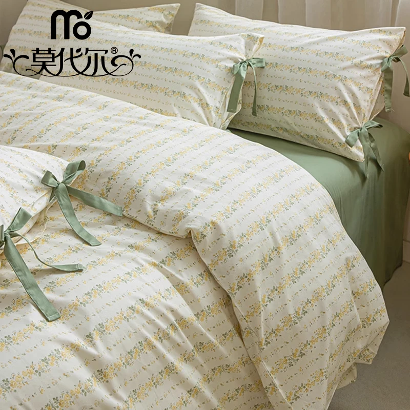 莫代尔A类全棉四件套纯棉冬加厚床单被套床笠款床上三件套2025