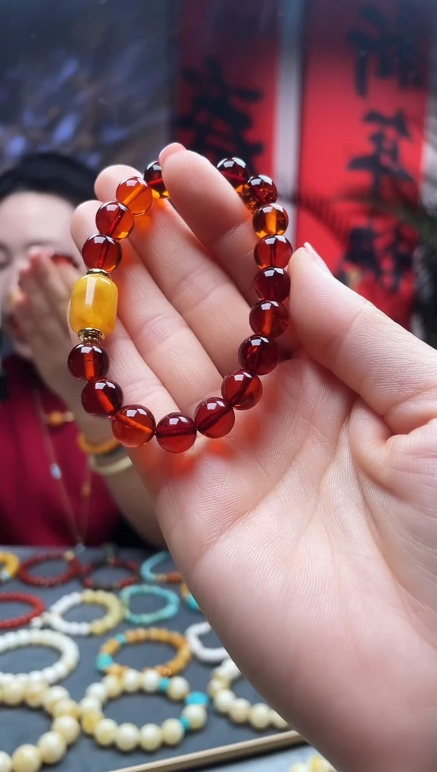 【闪购商品】琥珀手链未镶嵌福利 手链 微瑕