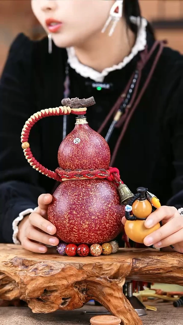 【闪购商品】243—光岳葫天然大漆酒葫芦不含漆珠