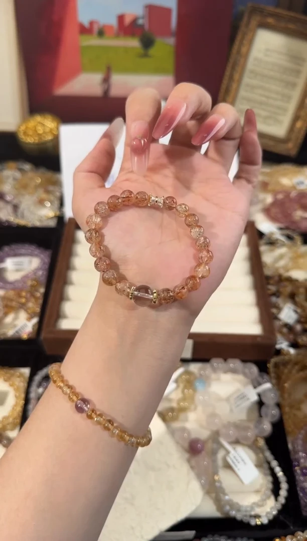 合金手链水晶黑金超白水