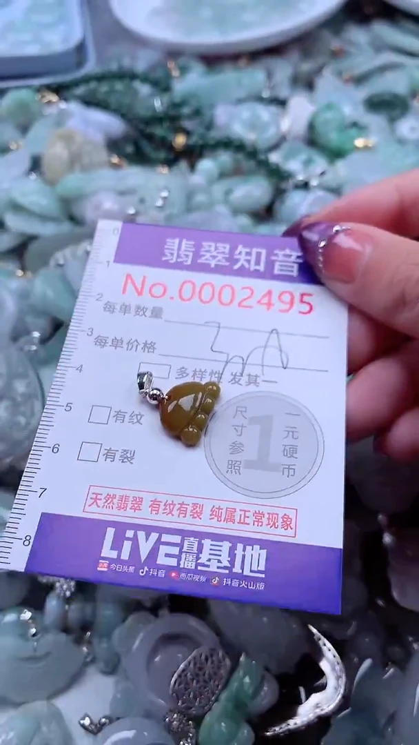 翡翠未镶嵌吊坠(不含链)2495