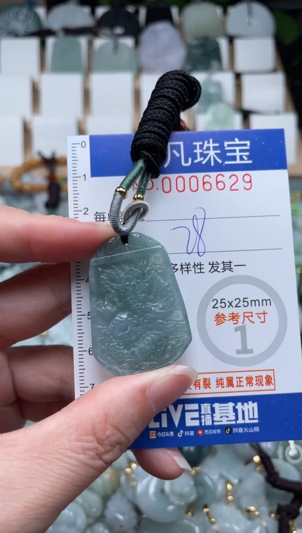 翡翠未镶嵌颈饰00..6629