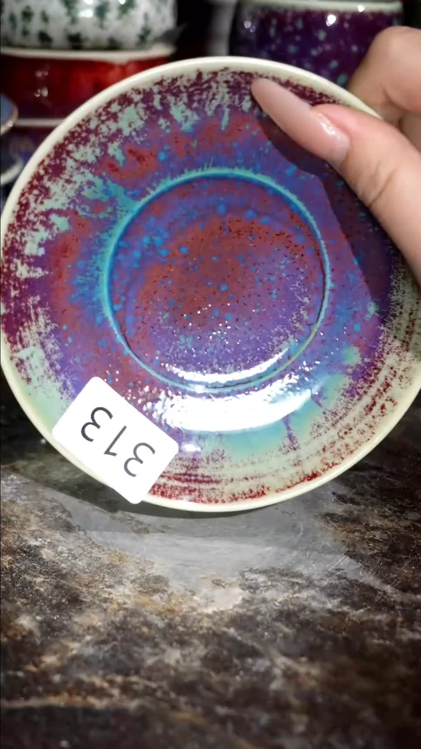 摆件精品窑变钧瓷茶器