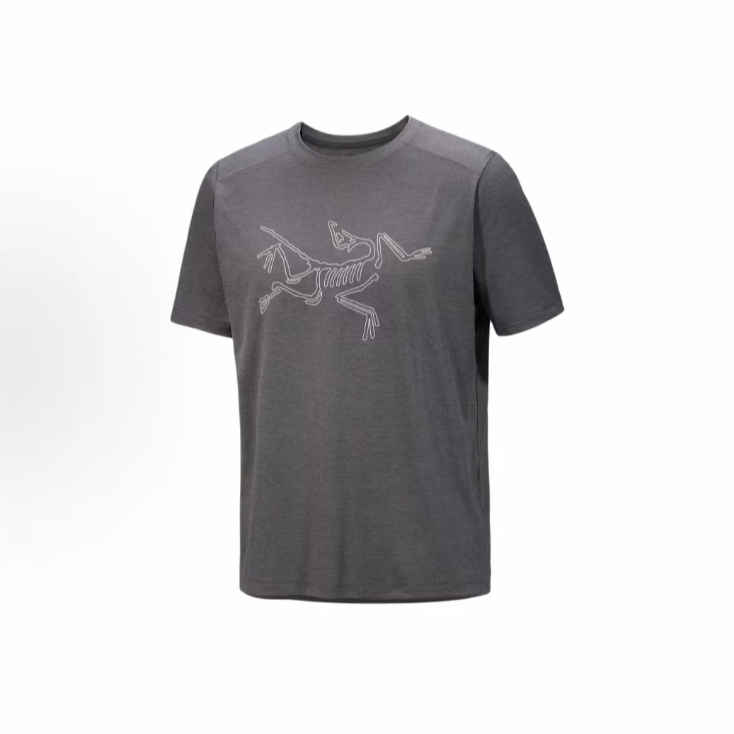 Arcteryx始祖鸟Cormac Logo SS 25新款 胸前大鸟 速干短袖T恤 男