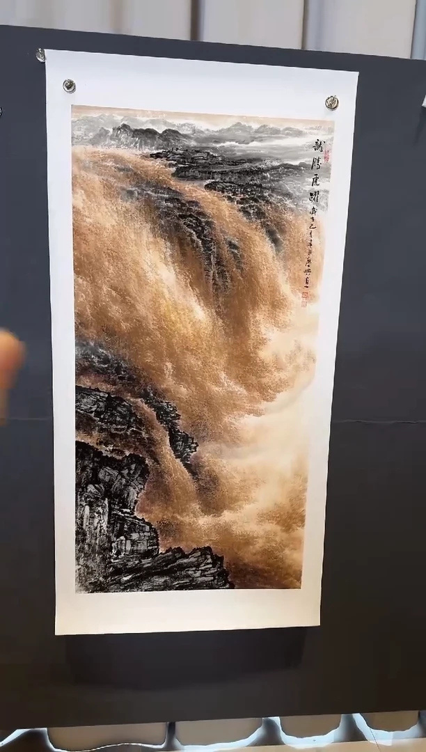 国画李庆兴龙腾虎啸2025-0104DH80