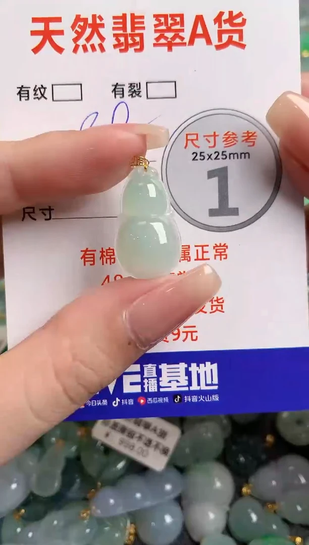 翡翠18K金镶嵌颈饰23000157