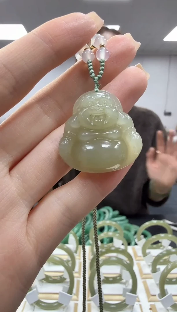 颈饰未镶嵌和田玉多样性发其一rh佛公