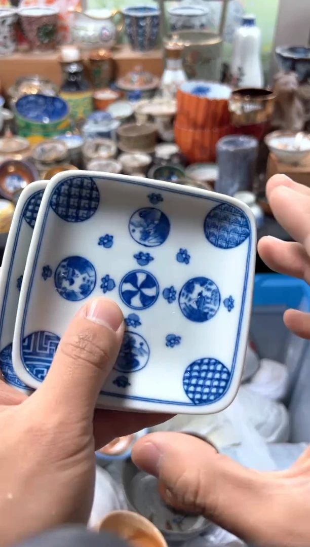 瓷片嚣*令夏目海外回流瓷器中古品
