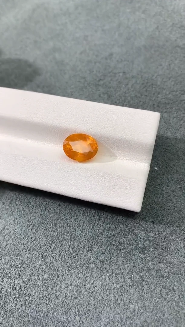 裸石彩色蓝宝石黄色蓝宝石 4.57CT