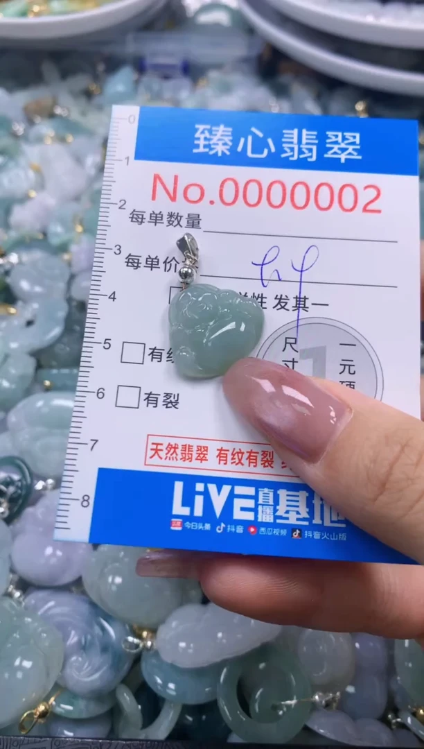 翡翠未镶嵌吊坠(不含链)2