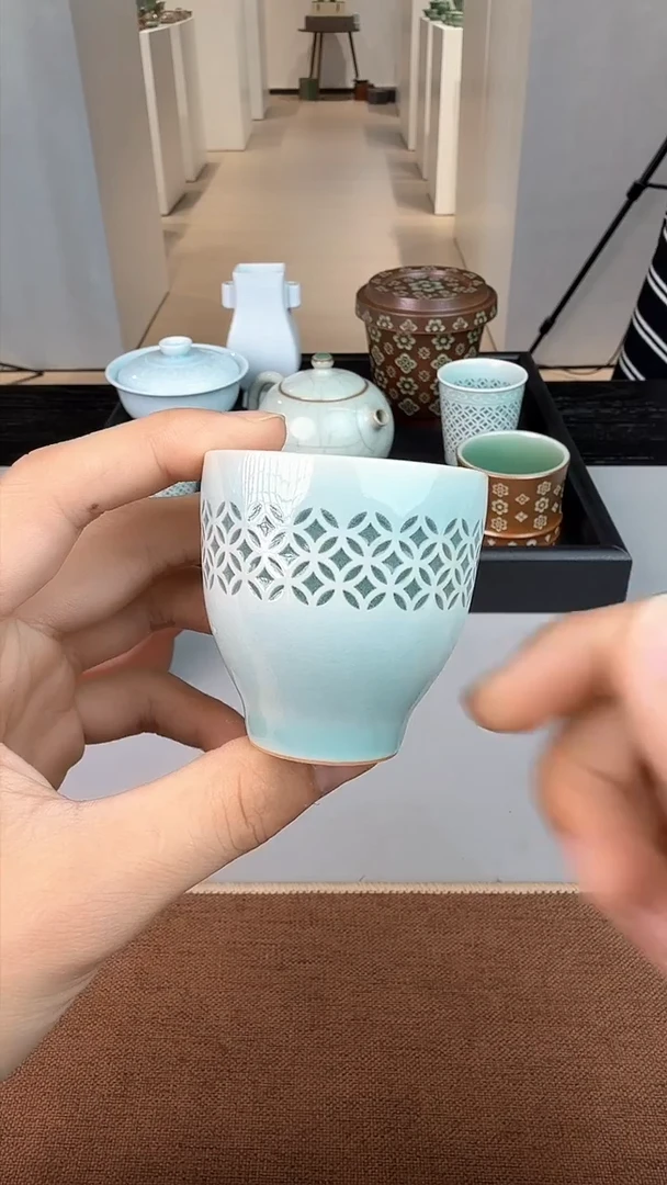 青瓷手工茶器不带礼盒包邮