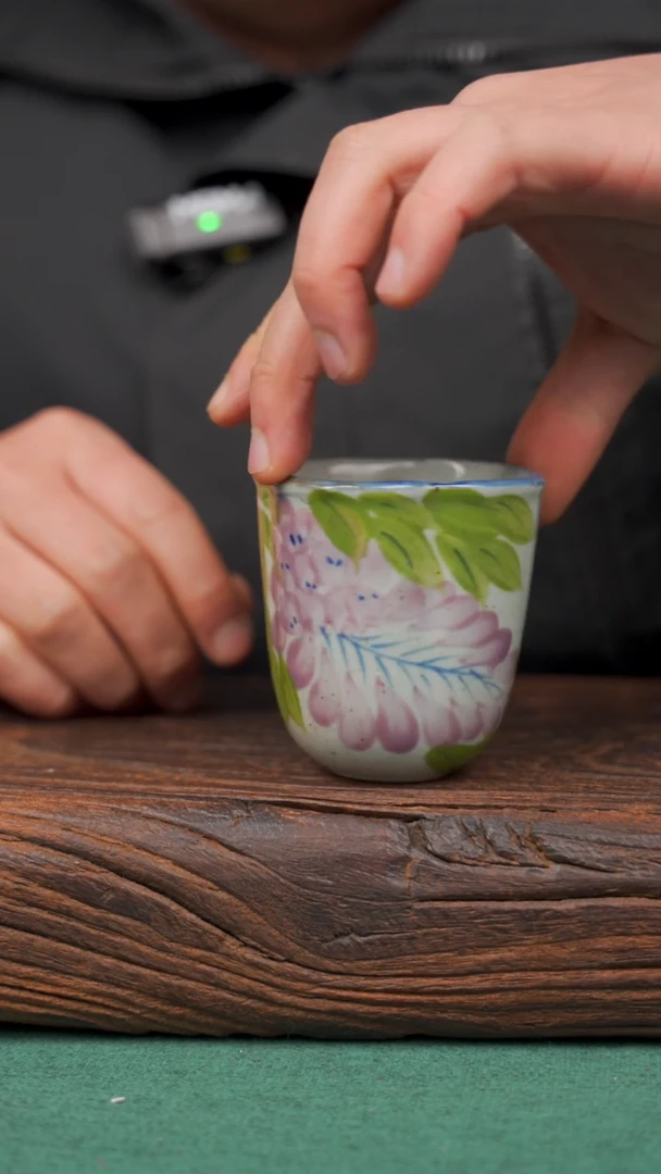 【闪购商品】瓷片12景德镇杯釉下手工手绘瓷器