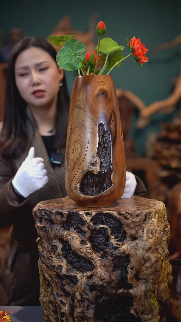 【闪购商品】枣木雷击枣木水滴瓶