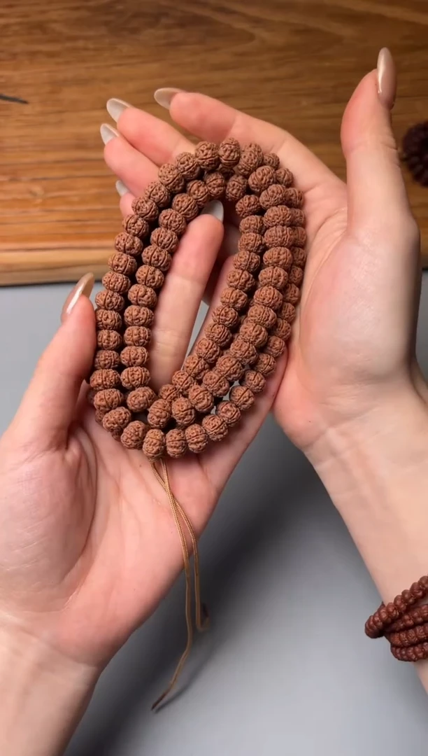 吊坠金刚菩提凹底梅花108